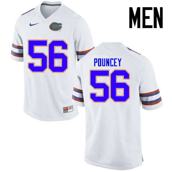 Men Florida Gators #56 Maurkice Pouncey College Football Jerseys Sale-White